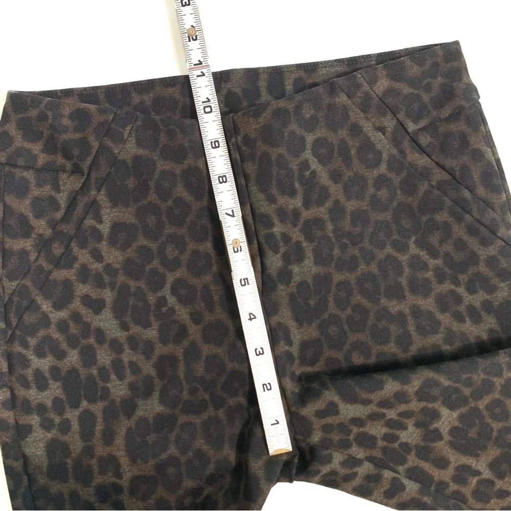 Soft Surroundings Animal Print Leggings Pull On Size Petite XS Mobwife Chic
